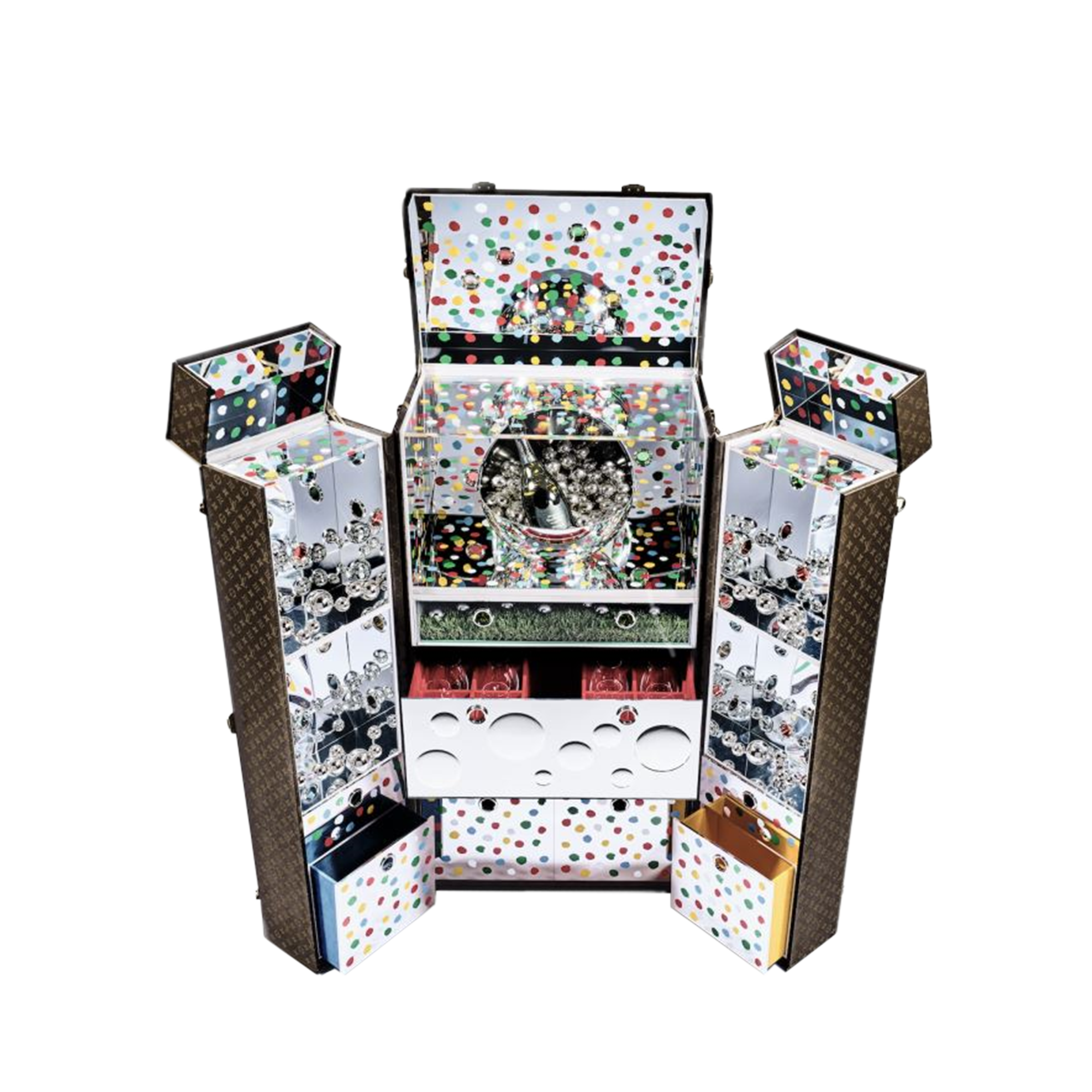 LV x YK Infinity Party Trunk Monogram Canvas - Luxury Hardsided